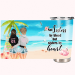 Personalised We Are Sisters By Heart Summer Beach Vacation  20oz Tumbler Bestie Party Gift