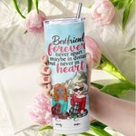 Personliga bestie citat bästa vänner för alltid aldrig isär rak mager tumbler gåva till syster