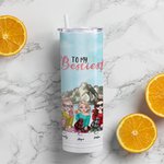 Personalisierte Bestie Zitate stehen an meiner Seite gerade Skinny Becher Geschenk für Schwester