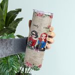 Gepersonaliseerd Life Is Better With Besties Straight Skinny Tumbler Vriendschapscadeau voor zus