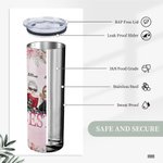 Spersonalizowane cytaty Bestie Życie jest lepsze z Bestie Przyjaźń na zawsze Prosty chudy kubek prezent dla siostry