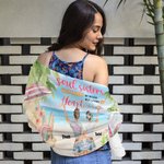 Spersonalizowany ręcznik plażowy Summer Tours Soul Sisters Nie siostry z krwi, ale siostry z serca Miękki i chłonny prezent dla najlepszych przyjaciół