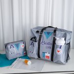 Personalized Stethoscope Canvas Nurse Tote Bag with Name and Multiple Compartments Nurse Week Appreciation Graduation Gift for RN CNA Medical Staff