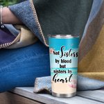 Personalised We Are Sisters By Heart Summer Beach Vacation  20oz Tumbler Bestie Party Gift