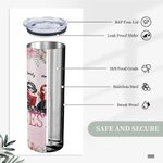 Citations personnalisées Bestie Best Friend Forever Never Apart Straight Skinny Tumbler Gift for Sister