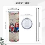 Gepersonaliseerd Life Is Better With Besties Straight Skinny Tumbler Vriendschapscadeau voor zus