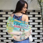 Personalized Partners In Crime Just Remember If We Get Caught I Am Deaf And You Do Not Speak English Beach Towel Quick Drying Soft for Best Friends