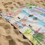 Spersonalizowany ręcznik plażowy Summer Tours Soul Sisters Nie siostry z krwi, ale siostry z serca Miękki i chłonny prezent dla najlepszych przyjaciół