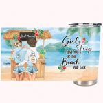 Henkilökohtainen Tiki Bar Summer Beach Holiday Rakastan sinua rannalle ja takaisin 20oz Tumbler Bestie Lahja Päivittäinen käyttö
