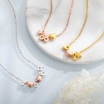 Personalizada Número Collar Insignia Deportes Número Collar Dainty Sterling Silver Copper Collar Joyería Regalo para Mujeres Novia Madre