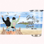Henkilökohtainen paras ystävä Travel I Love You rannalle ja takaisin 20oz Tumbler paras ystävä syntymäpäivälahja lahja