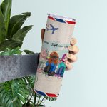 Henkilökohtainen elämä on parempaa Besties Air Mail Travel kanssa sisaret Straight Skinny Tumbler lahja Sisko