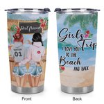 Henkilökohtainen Tiki Bar Summer Beach Holiday Rakastan sinua rannalle ja takaisin 20oz Tumbler Bestie Lahja Päivittäinen käyttö