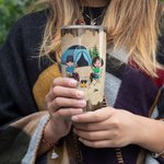 Cadeau d'anniversaire personnalisé pour un couple, assis près du feu de camp et buvant 20oz Tumbler Birthday Birthday Present Anniversary Gift for Cou