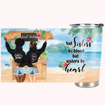 Personlig Seaside Semesterresa Med Min Syster I Hjärtat 20oz Tumbler Present till Vän Daglig Användning