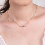 Personalizada Número Collar Insignia Deportes Número Collar Dainty Sterling Silver Copper Collar Joyería Regalo para Mujeres Novia Madre