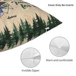 Personalized Husband And Wife Camping Partners for Life Throw Pillow Cover Gift for Camping Couple Bedroom Decor