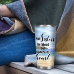 Henkilökohtainen Olemme Sister By Heart Tytöt matka luonnon maisema 20oz Tumbler Bestie lahja kuumille ja kylmille juomille