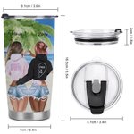 Personalized I Love You To The Beach And Back Sister Seaside Tourism 20oz Tumbler Carnival Party Gift