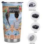 Henkilökohtainen Bestie Are We Drunk Best Friend Drinking Talking Traveling Together 20oz Tumbler Ystävä Party Carnival Lahja kuumille ja kylmille juomille