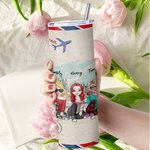 Personalized To My Besties I Love You Straight Skinny Tumbler Gift for Sister