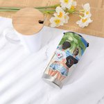Personalised Forever Bestie Thanks For My Sister Summer Holiday Beach Happy Time 20oz Tumbler Bestie Gift for Hot and Cold Drinks