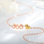 Personalizada Número Collar Insignia Deportes Número Collar Dainty Sterling Silver Copper Collar Joyería Regalo para Mujeres Novia Madre