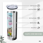 Henkilökohtainen Bestie lainausmerkit Besties tulee aina olla yhteydessä Heart Lake Straight Skinny Tumbler Lahja Sisko