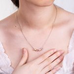 Personalizada Número Collar Insignia Deportes Número Collar Dainty Sterling Silver Copper Collar Joyería Regalo para Mujeres Novia Madre