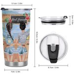 Henkilökohtainen Bestie Are We Drunk Best Friend Drinking Talking Traveling Together 20oz Tumbler Ystävä Party Carnival Lahja kuumille ja kylmille juomille