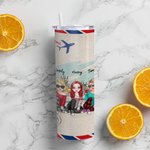 Personalized To My Besties I Love You Straight Skinny Tumbler Gift for Sister