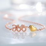 Personalizada Número Collar Insignia Deportes Número Collar Dainty Sterling Silver Copper Collar Joyería Regalo para Mujeres Novia Madre