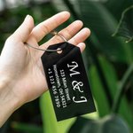 Personalisierte Gepäckanhänger Taschenanhänger Gravierte Hochzeitsgutscheine für Reisen und Urlaub Business