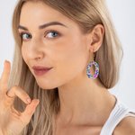 Personalisierte Paar Geburtstag Zahlen Konfetti Dots Acryl Ohrringe Schmuck Geburtstag Erklärung Dangles Geburtstag Jahrestag Party Geschenk für sie