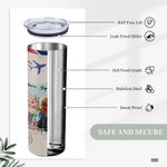 Henkilökohtainen elämä on parempaa Besties Air Mail Travel kanssa sisaret Straight Skinny Tumbler lahja Sisko