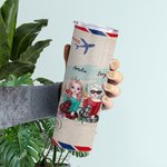 Henkilökohtainen Besties Will Always Be Connected By Heart Straight Skinny Tumbler Lahja Sisko