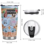 Personlig Beach Bar Travel We're Not Sugar And Spice Cool Bestie Quote 20oz Tumbler Födelsedagspresent Daglig användning