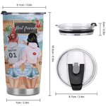 Henkilökohtainen Tiki Bar Summer Beach Holiday Rakastan sinua rannalle ja takaisin 20oz Tumbler Bestie Lahja Päivittäinen käyttö