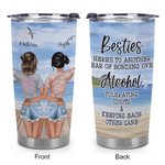 Henkilökohtainen Bestie Ystävyys sietää idiootit ja pitää toisiaan järjissään 20oz Tumbler Bestie lahja