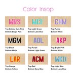 Bolsa de neopreno personalizada con monograma a rayas y nombre bordado para los amantes del pickleball