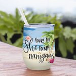 Vaso de Vino Personalizado Beach Girl You Are The 