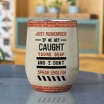 Gepersonaliseerde Partners In Crime Best Friend Crazy Bestie Wine Tumbler Gift voor beste vriend(in)