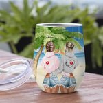 Vaso de Vino Personalizado Beach Girl You Are The 