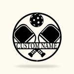 Personalized Pickleball Metal Wall Art Decoration Pickleball Name Sign Gift for Pickleball Player Sport Lover Housewarming Gift