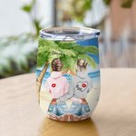 Vaso de Vino Personalizado Beach Girl You Are The 