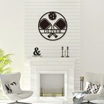 Personalized Pickleball Metal Wall Art Decoration Pickleball Name Sign Gift for Pickleball Player Sport Lover Housewarming Gift