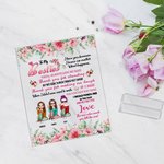 Henkilökohtainen minun Bestie Kiitos Akryyli Plaque Ystävyys BBF Kiitos Home koristelu