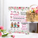 Henkilökohtainen minun Bestie Kiitos Akryyli Plaque Ystävyys BBF Kiitos Home koristelu