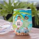Gepersonaliseerd Niet Zus Door Bloed Maar Zus Door Hart Zomer Meisje Wijn Tumbler Ziel Zus Gift Vriendschap Gift