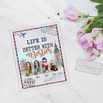 Personalized Life is Better with Besties Acrylic Plaque Desk Ornament Birthday Friendship Gift for Besties Best Friend